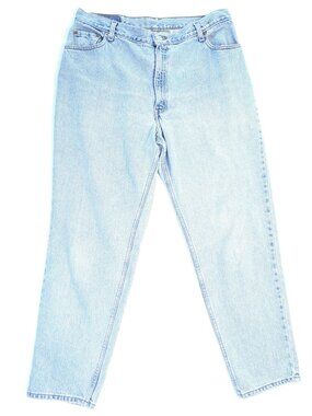 Vintage Levi's 550 Jeans - Women's 18 M - Reg Blue Light Wash Denim Pants 90s